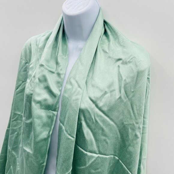 INC International Concepts Womens One Size Solid Oversized Wrap Scarf Sage 106 - Picture 3 of 6
